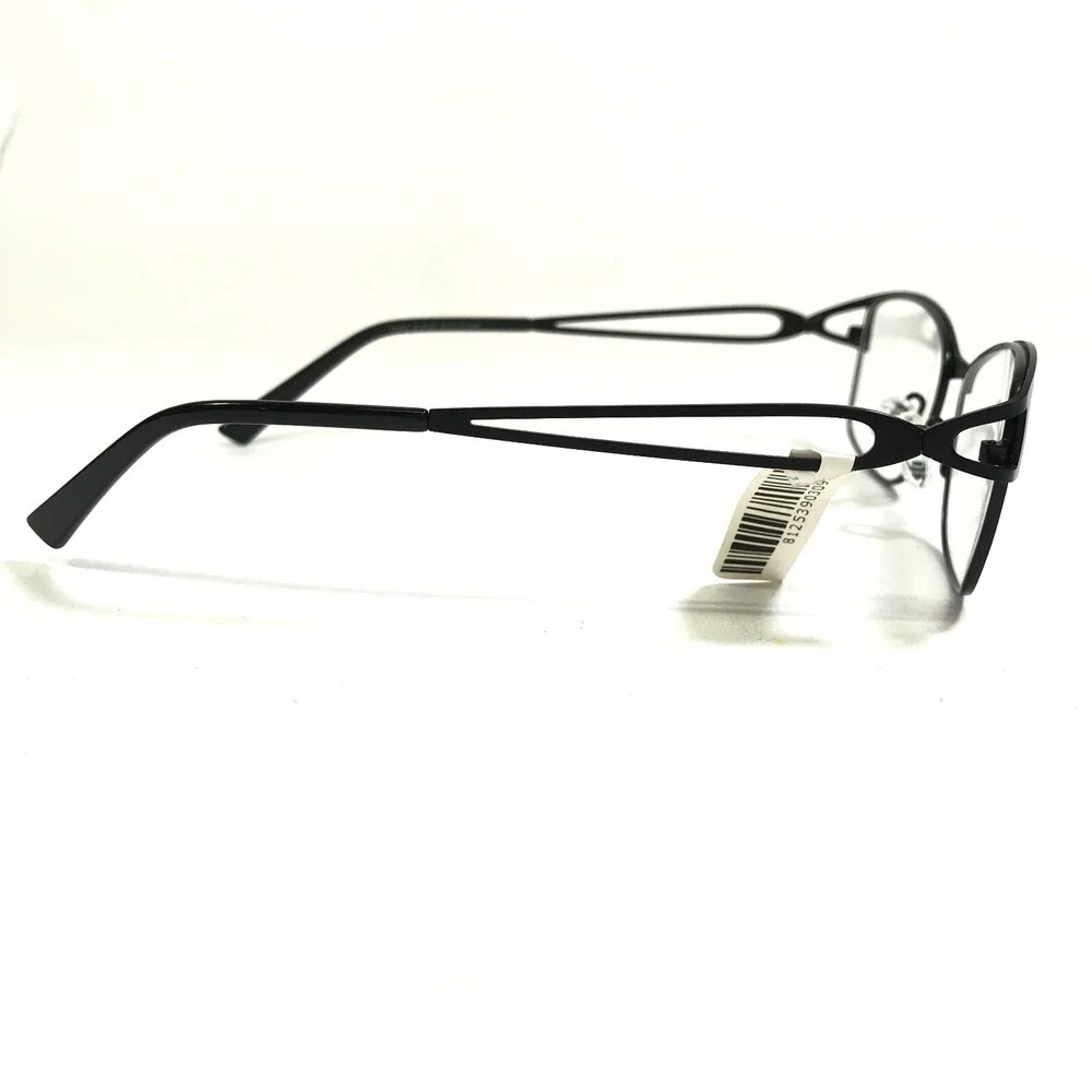 Eight to Eighty Eyeglasses Frames TARA BLACK Cat Eye Wire Rim 53-17-140